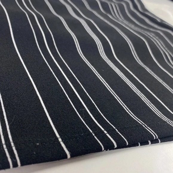 Formal pinstripe black and white short sleeve lightweight dress size small - Picture 5 of 10